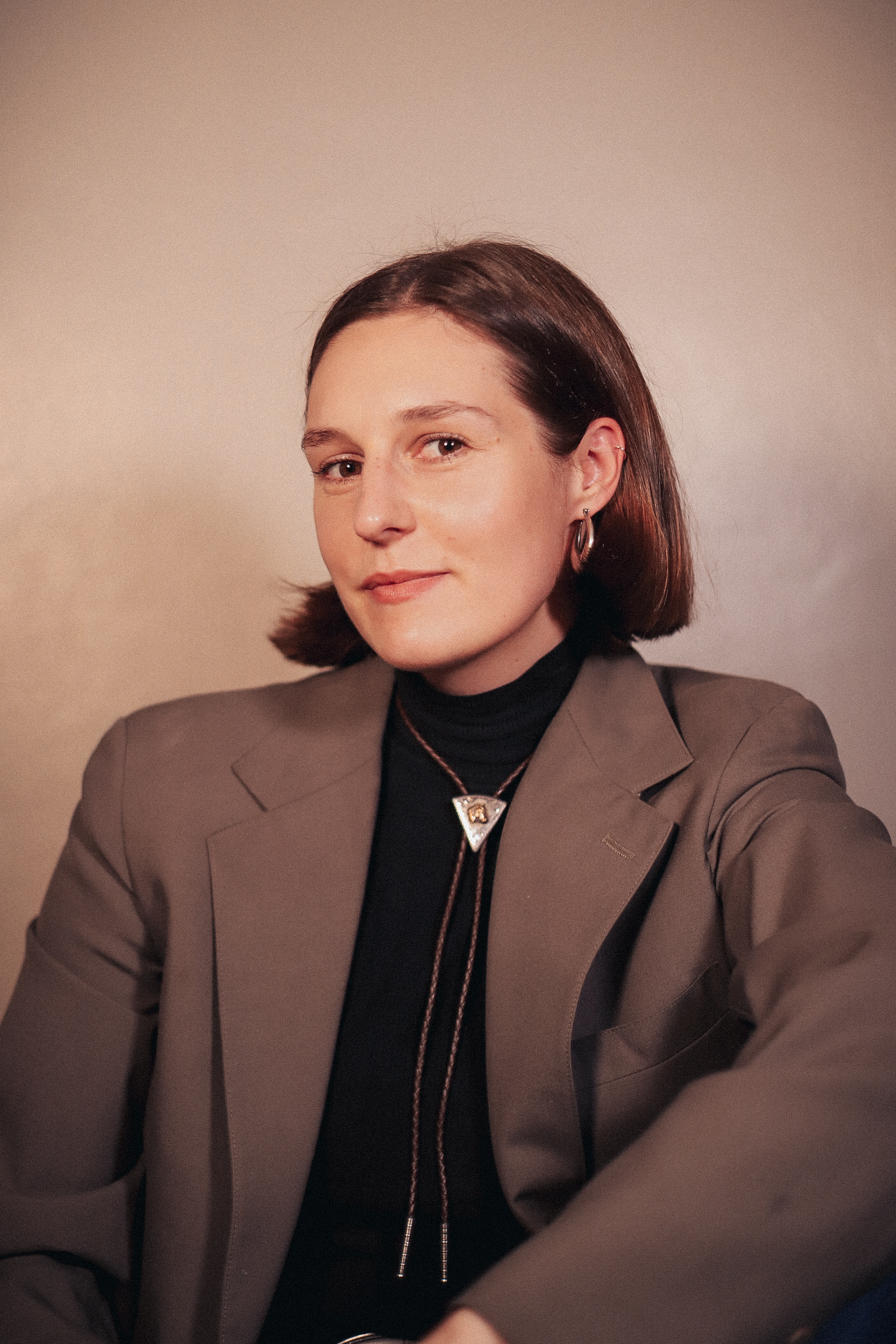 Portrait of Briana Ottoboni in warm editorial style